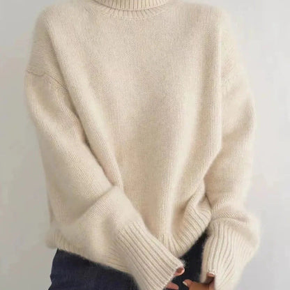 Luxurious Cashmere Roll Neck Sweater for Women