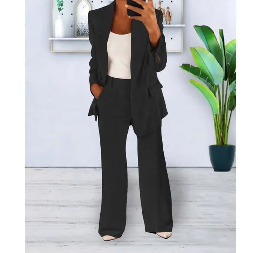 Stylish Amala Two-Piece Women's Office Suit Set