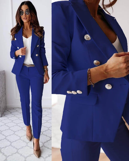 Elegant Women's Suit with Jacket and Trousers for Stylish Occasions