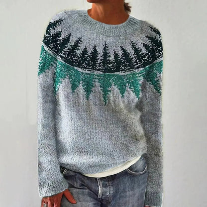 Retro Colorful Sweater Pullover